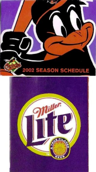 Baltimore Orioles - 2002 Schedule