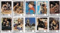 Liberia 5¢ Stamps