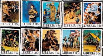Liberia 35¢ Stamps