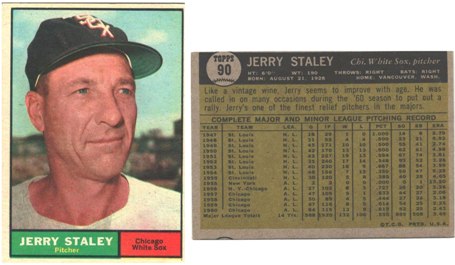 Chicago White Sox - Jerry Staley - Manager