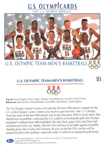 1992 US Olympic Hopefuls Cards