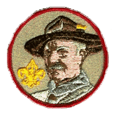 Lord Baden-Powell Patch (Yellow Fleur-De-Leis)