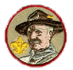 Lord Baden-Powell Patch (Yellow Fleur-De-Leis)