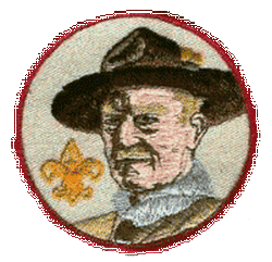 Lord Baden Powell Patch (Gold Fleur-De-Leis)
