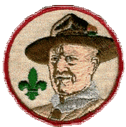 Lord Baden-Powell Patch (Green Fleur-De-Leis)