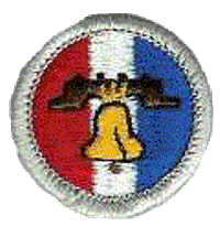Merit Badge - Citizenship in the Nation (1976 – 1992) (Clear)