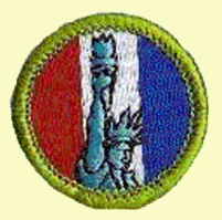 Merit Badge - American Heritage (1975 – 1993) (Blue)