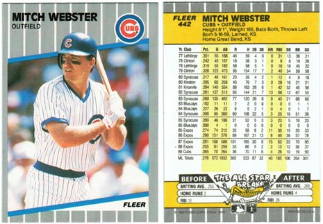 Chicago Cubs - Mitch Webster