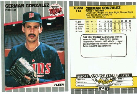 Minnesota Twins - German Gonzolez