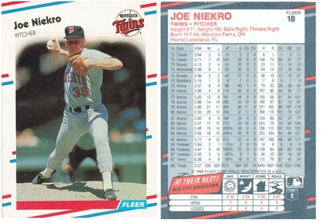 Minnesota Twins - Joe Niekro