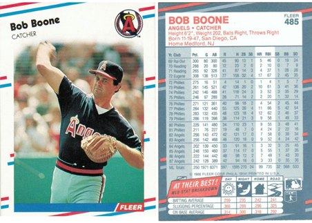 California Angels - Bob Boone (485)