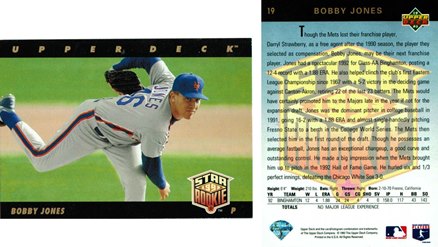 New York Mets - Bobby Jones - Rookie Card