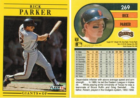 San Francisco Giants - Rick Parker