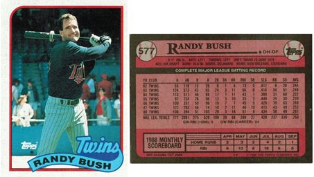 Minnesota Twins - Randy Bush   (577)