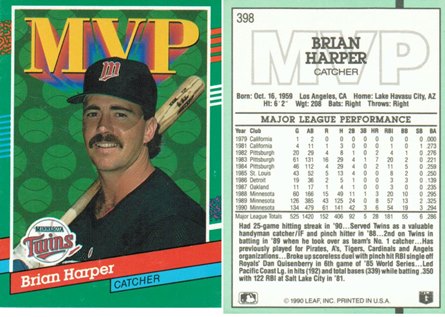 Minnesota Twins - Brian Harper - MVP