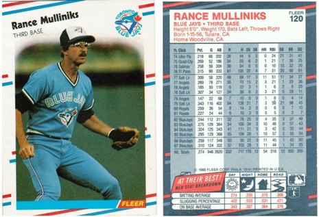 Toronto Blue Jays - Rance Mulliniks - #1