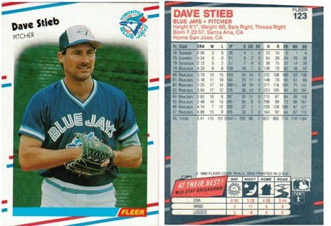 Toronto Blue Jays - Dave Stieb  (123)