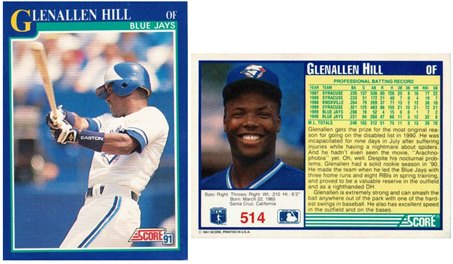 Toronto Blue Jays - Glenallen Hill  (514)