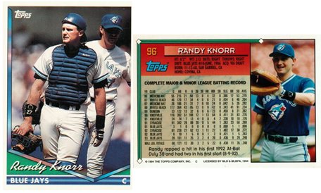 Toronto Blue Jays - Randy Knorr  (96)