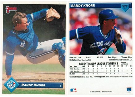 Toronto Blue Jays - Randy Knorr  (717)