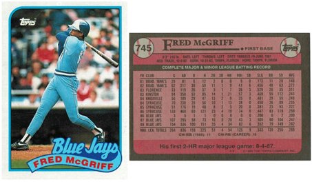 Toronto Blue Jays - Fred McGriff  (745)