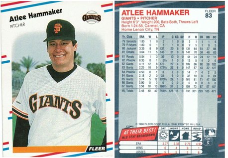 San Francisco Giants - Atlee Hammaker - #1