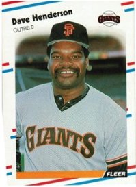 San Francisco Giants - Dave Henderson