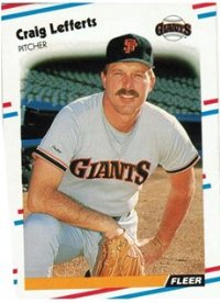 San Francisco Giants - Craig Lefferts - #1