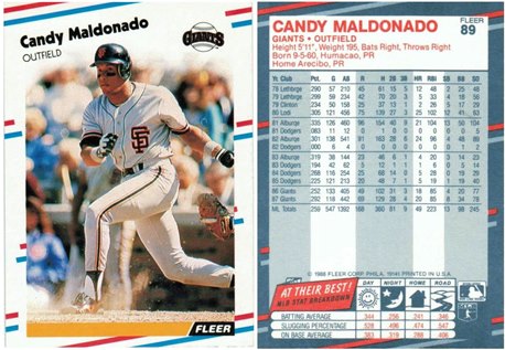 San Francisco Giants - Candy Maldonado (89)