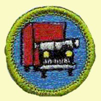 Merit Badge - Truck Transportation (1972 – 2002) (Blue)