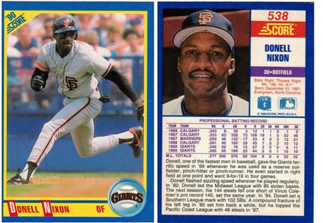 San Francisco Giants - Donell Nixon (538)