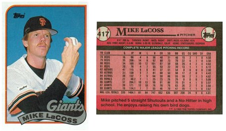 San Francisco Giants - Mike LaCoss (417)