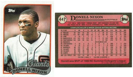 San Francisco Giants - Donell Nixon  (447)
