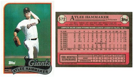 San Francisco Giants - Atlee Hammaker (572)