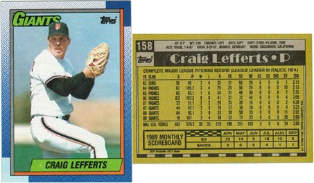 San Francisco Giants - Craig Lefferts (158)