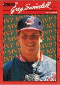 Cleveland Indians - Forest (Greg) Gregory Swindell - Bonus Card