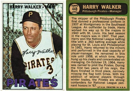 Pittsburgh Pirates - Harry Walker - Manager