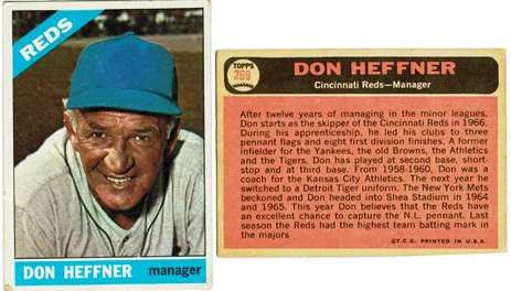 Cincinnati Reds - Don Heffner - Manager