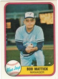 Toronto Blue Jays - Bob Mattick - Manager