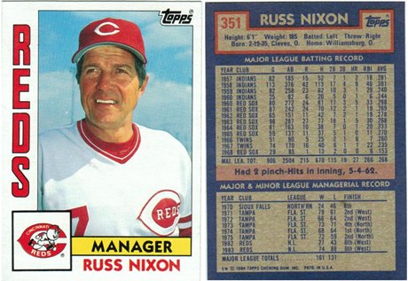 Cincinnati Reds - Russ Nixon - Manager