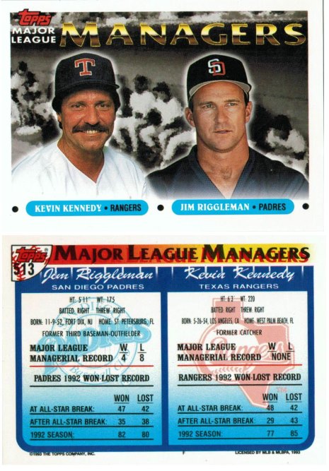 Major League Managers - #2