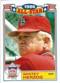 St Louis Cardinals - Whitey Herzog - All Star Manager