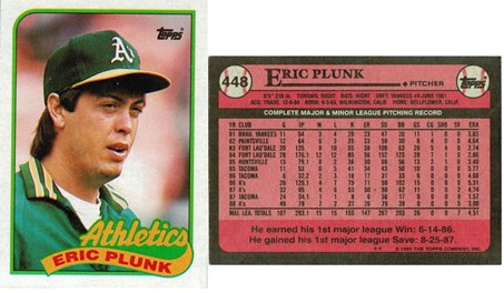 Oakland Athletics - Eric Plunk (448)