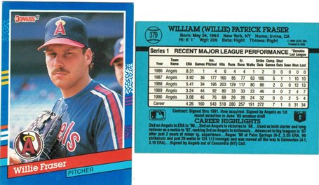 California Angels - Willie Fraser (379)