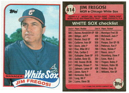 Chicago White Sox - Jim Fregosi - Manager (414)
