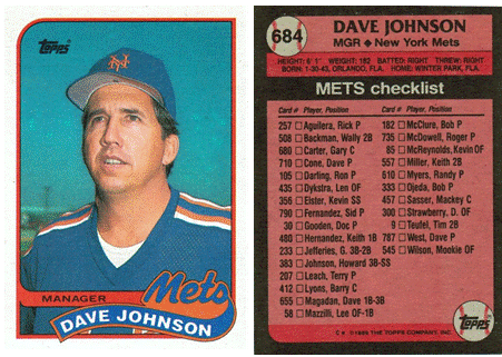 New York Mets - Dave Johnson - Manager