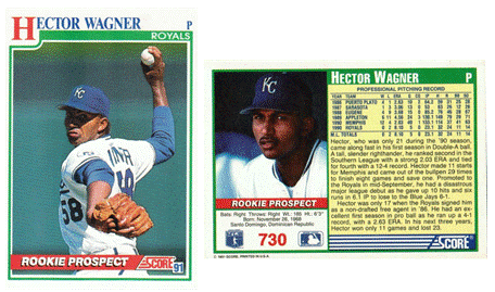 Kansas City Royals - Hector Wagner - Rookie Card