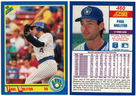 Milwaukee Brewers - Paul Molitor  (460)