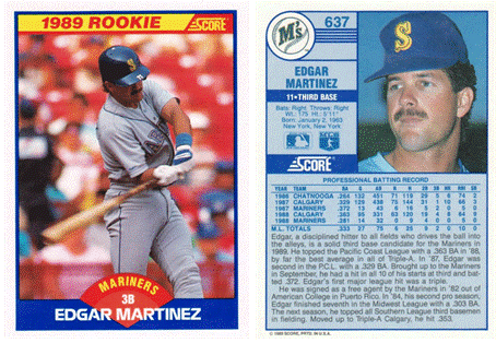 Seattle Mariners - Edgar Martinez  (637)