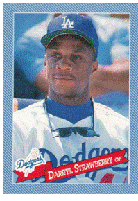 Los Angeles Dodgers - Darryl Strawberry - Hostess Baking Co